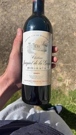 Bordeaux Château Jacquet de la Grave 2003