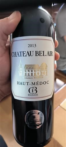 Bordeaux Haut-Médoc Cru Bourgeois Château Bel Air 2013