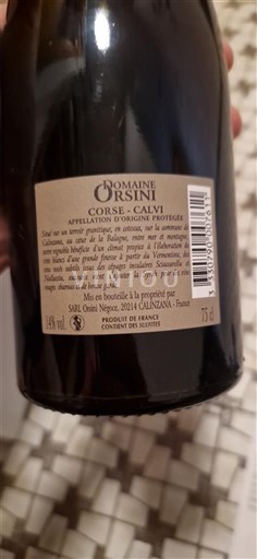 Corsica Niet gespecificeerd Domaine Orsini 2021