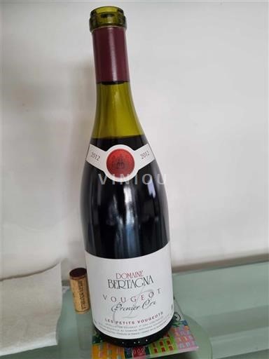 Bourgogne Ikke specificeret Premier Cru Domaine Bertagna Les Petits Vougeots 2012