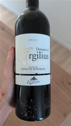 Bordeaux Castillon-côtes-de-bordeaux Domaine d'Argilius 2021