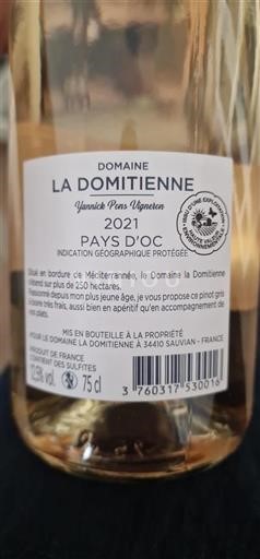 Languedoc og Roussillon Pays d'Oc Domaine La Domitienne 2021