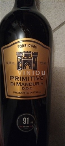 Pouilles Primitivo di Manduria Torri Oro Non Millésimé