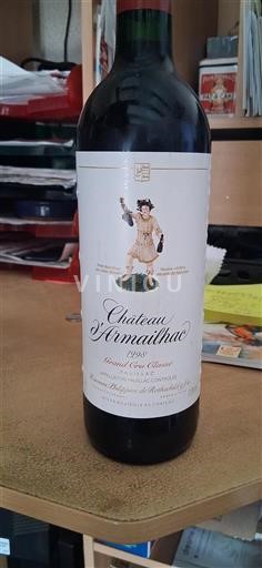 Bordéus Pauillac Grand Cru Château Armailhac 1998