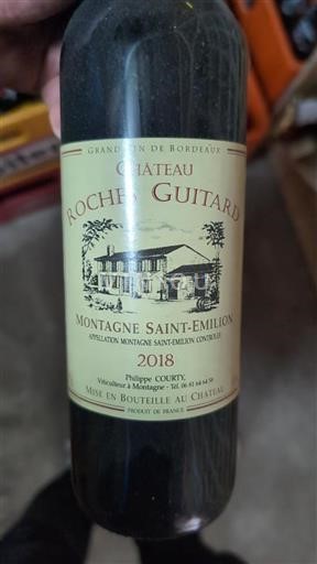 Bordéus Montagne-saint-émilion Château Roches Guitard 2018