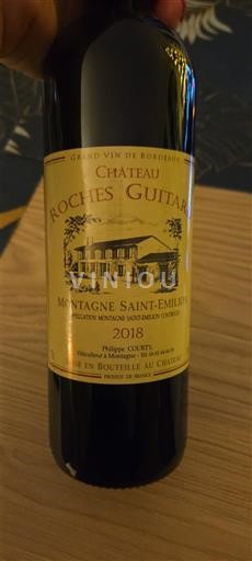 Bordeaux Montagne-saint-émilion Château Roches Guitard 2018