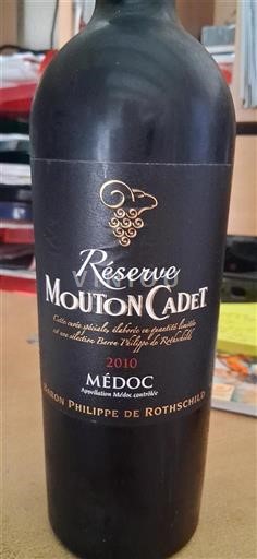 Bordeaux Médoc Baron Philippe de Rothschild Réserve Mouton Cadet 2010
