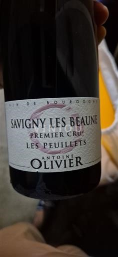 Borgonha Savigny-lès-Beaune Premier Cru Antoine Olivier Les Peuillets 2020