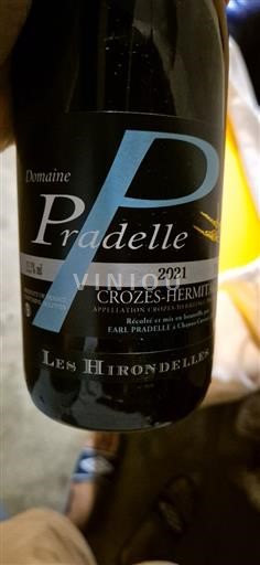 Thung lũng Rhône Crozes-hermitage Domaine Pradelle Les Hirondelles 2021