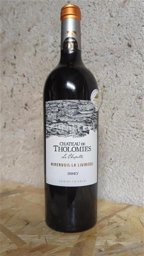 Languedoque Minervois-la-Livinière Château Tholomies La Chapelle 2017