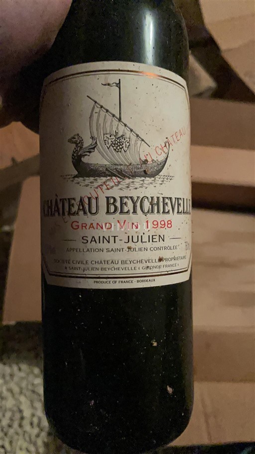 Bordeaux Saint-Julien Château Beychevelle Grand Vin 1998