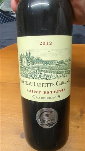 Bordeaux Saint-Estèphe Cru Bourgeois Château Laffitte Carcasset 2012