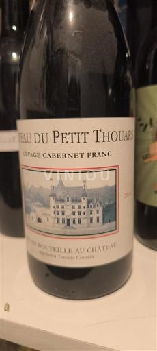 Vallée de la Loire Touraine Château Petit Thouars Cépage Cabernet Franc 2014