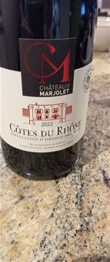 Rhône-dalen Côtes-du-Rhône Château Marjolet 2022