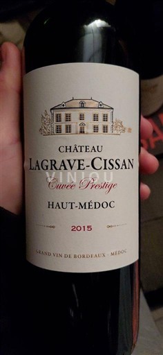 Bordeaux Haut-Médoc Château Lagrave-Cissan Prestige 2015