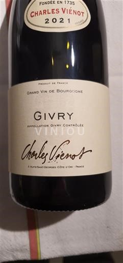 Burgundi Givry Charles Vienot 2021