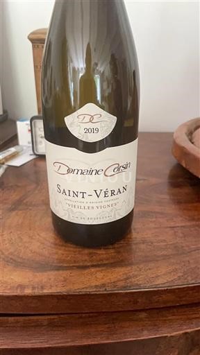 Bourgogne Saint-Véran Domaine Corsin Vieilles Vignes 2019