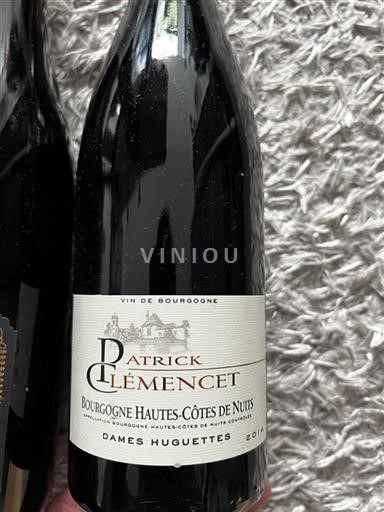 Bourgogne Hautes Côtes de Nuits Patrick Clémencet Dames Huguettes 2014