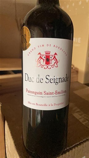 Burdeos Puisseguin-saint-émilion Duc de Seignade 2018
