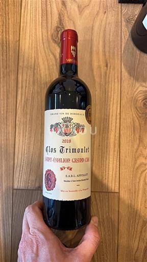 Bordeaux Saint-Émilion Grand Cru Grand Cru Clos Trimoulet 2019