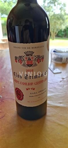 Bordeaux Saint-Émilion Grand Cru Grand Cru Clos Trimoulet 2019