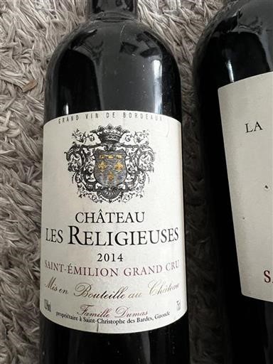 Bordeaux Saint-Émilion Grand Cru Les Religieuses 2014