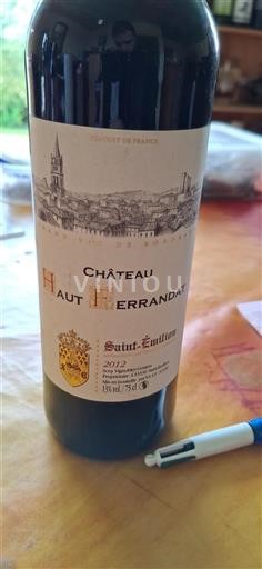 Bordeaux Saint-Émilion Château Haut Ferrandat 2012