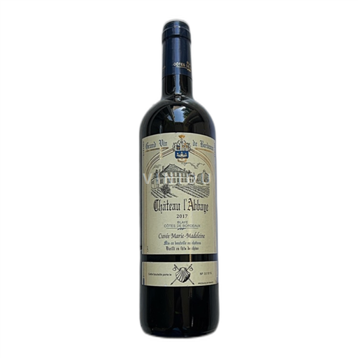Bordeaux Blaye-Côtes-de-Bordeaux Château L'Abbaye Marie-Madeleine 2017