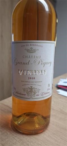 Bordéus Sauternes Château Grand Piquey 2010