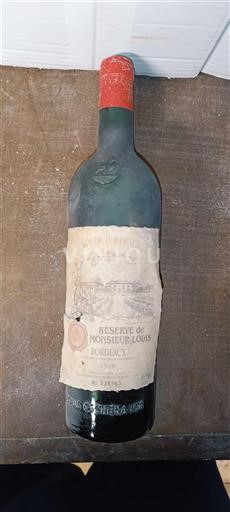 Vin Rouge sec Réserve de Monsieur Louis Louis Eschenauer 1998 France Bordeaux AOC