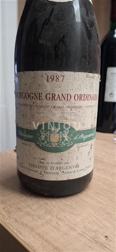 Bourgogne Ospecificerad Philippe Argenval 1987