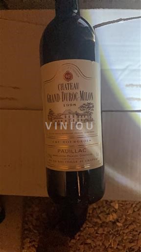 Bordeaux Pauillac Cru Bourgeois Château Grand-Duroc-Milon 1998