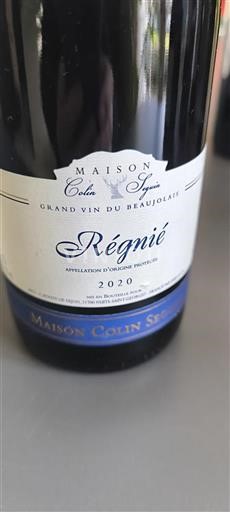 Beaujolais Régnié Maison Colin Seguin 2020