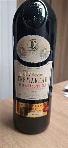 Bordeaux Bordeaux Supérieur Château Frémareau 2002