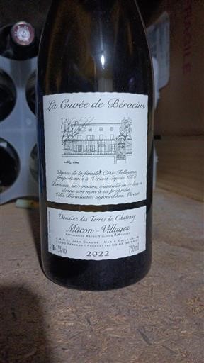 Burgundija Mâcon in Mâcon-villages Domaine Des Terres de Chatenay La de Béracius 2022