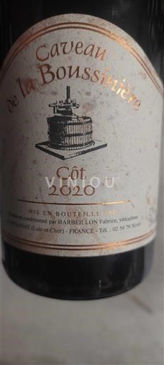 Valle del Loira No especificado Caveau de la Boussière Côt 2020