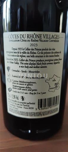 Thung lũng Rhône Côtes-du-rhône-villages Cellier des Princes 2023