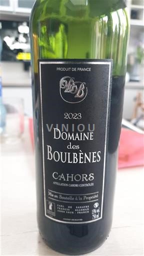 Vin Rouge sec Domaine Des Boulbènes 2023 France Sud-Ouest Cahors AOC