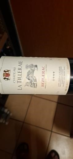 Vin Rouge sec Château La Tilleraie 1999 France Sud-Ouest Bergerac AOC