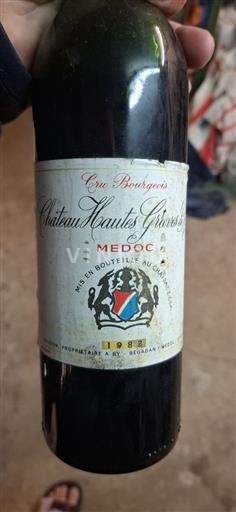 Bordeaux Médoc Château Hautes Graves de Peyrat 1988
