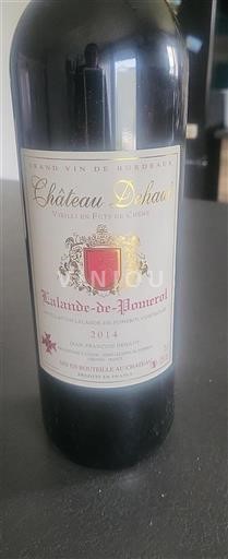 Bordéus Lalande-de-Pomerol Château Dehaut 2014
