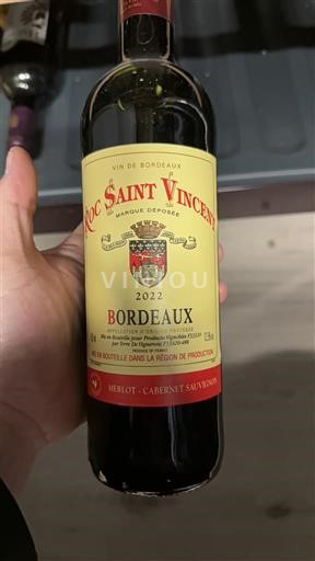 Bordeaux Roc Saint Vincent 2022
