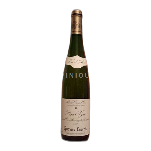 Vin Blanc sec Pinot Gris Gustave Lorentz 2012 France Alsace AOC Grand Cru