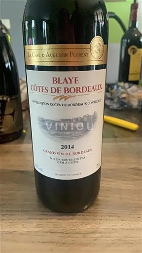 Burdeos Blaye-Côtes de Burdeos La Cave Augustin Florent 2014
