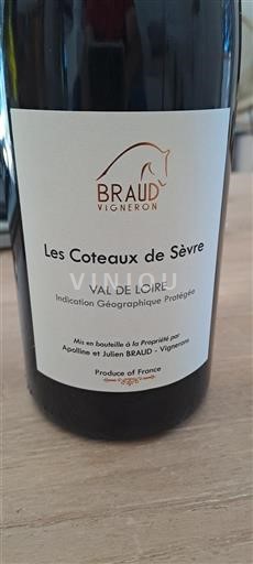 Dolina Loare Braud Vigneron Les Coteaux de Sèvre 2023
