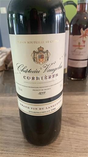 Vin Rouge sec Élevé en fût de chêne Château Vaugelas 2012 France Languedoc Corbières AOC
