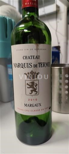 Bordeaux Margaux Grand Cru Château Marquis de Terme 2010