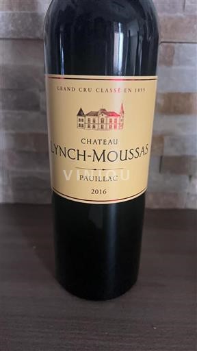 Bordeaux Pauillac Grand Cru Château Lynch-Moussas 2016
