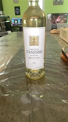 Bordeaux Premières-côtes-de-bordeaux Château Tanesse Palisades 2018