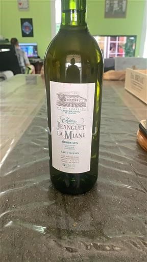 Bordeaux Château Jeanguet la Miane Sauvignon Neleten.